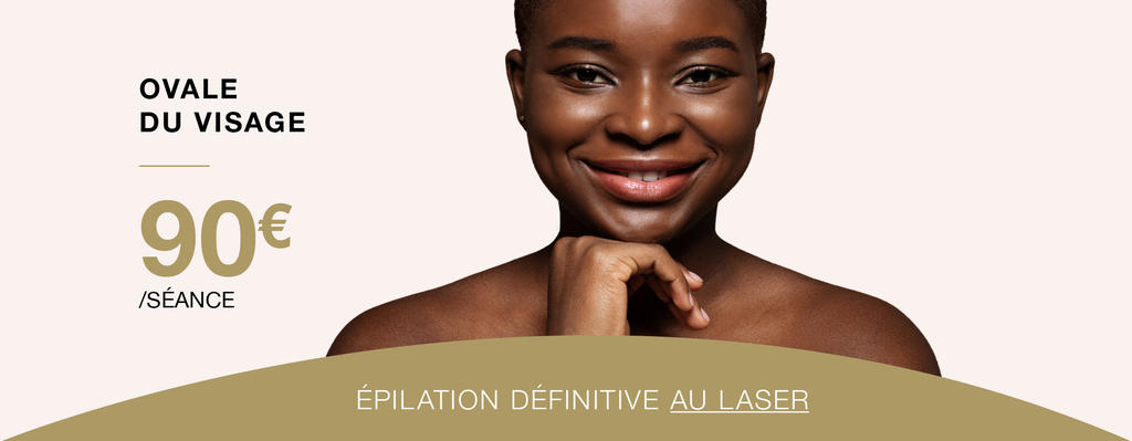 Épilation laser ovale du visage peau foncée